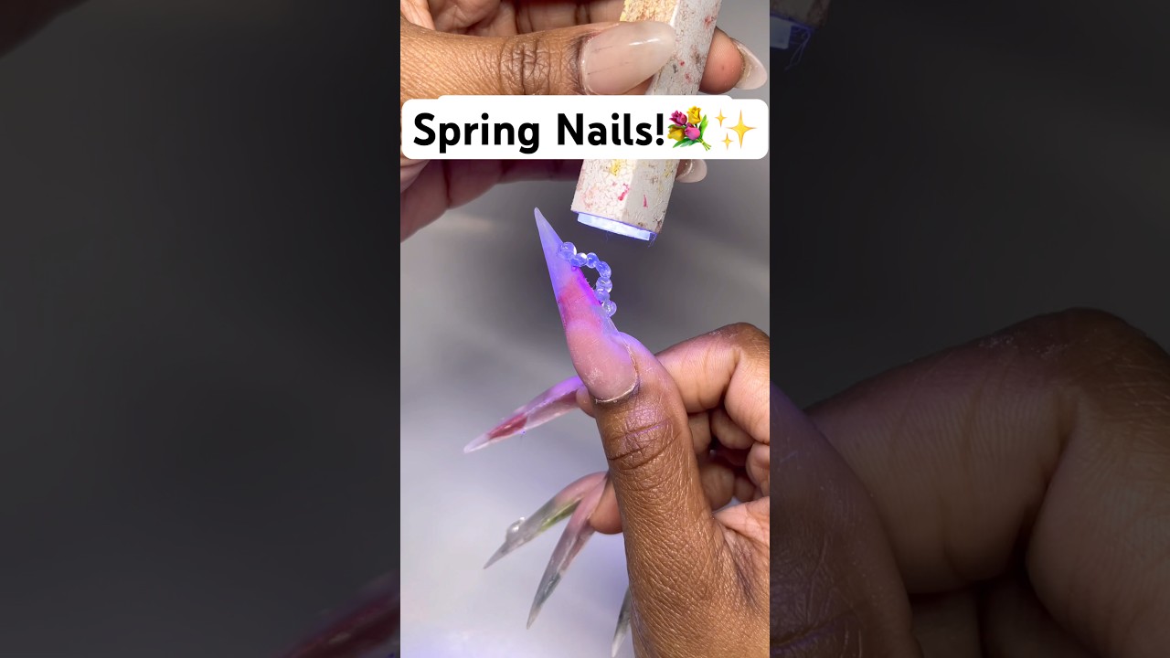 Spring Nails!💐✨#nails #nailtutorial #nailtech #nailart #nail #nailinspo #3dnailart #springnails
