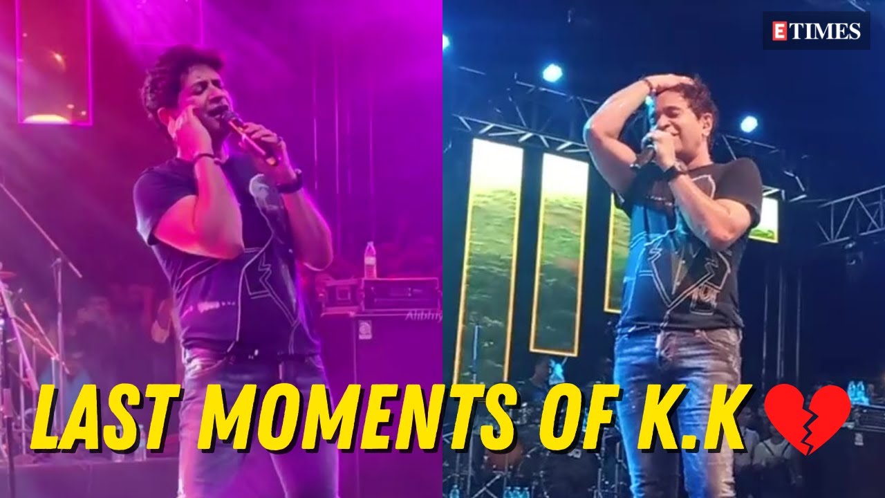 VIRAL Videos Captured Moments Before KK's Death | LAST Live Performance Video