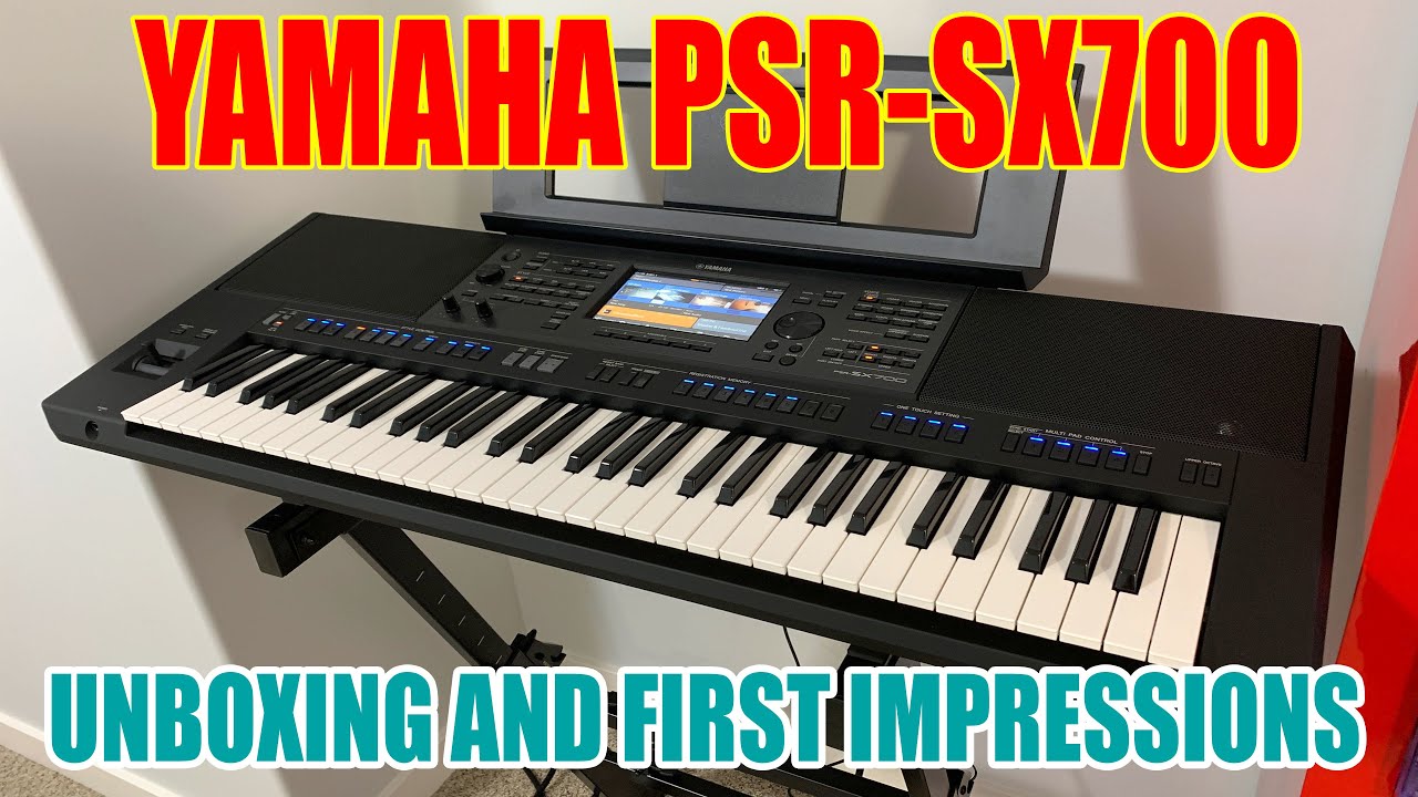 Распаковка Yamaha PSR-SX700 и первые впечатления