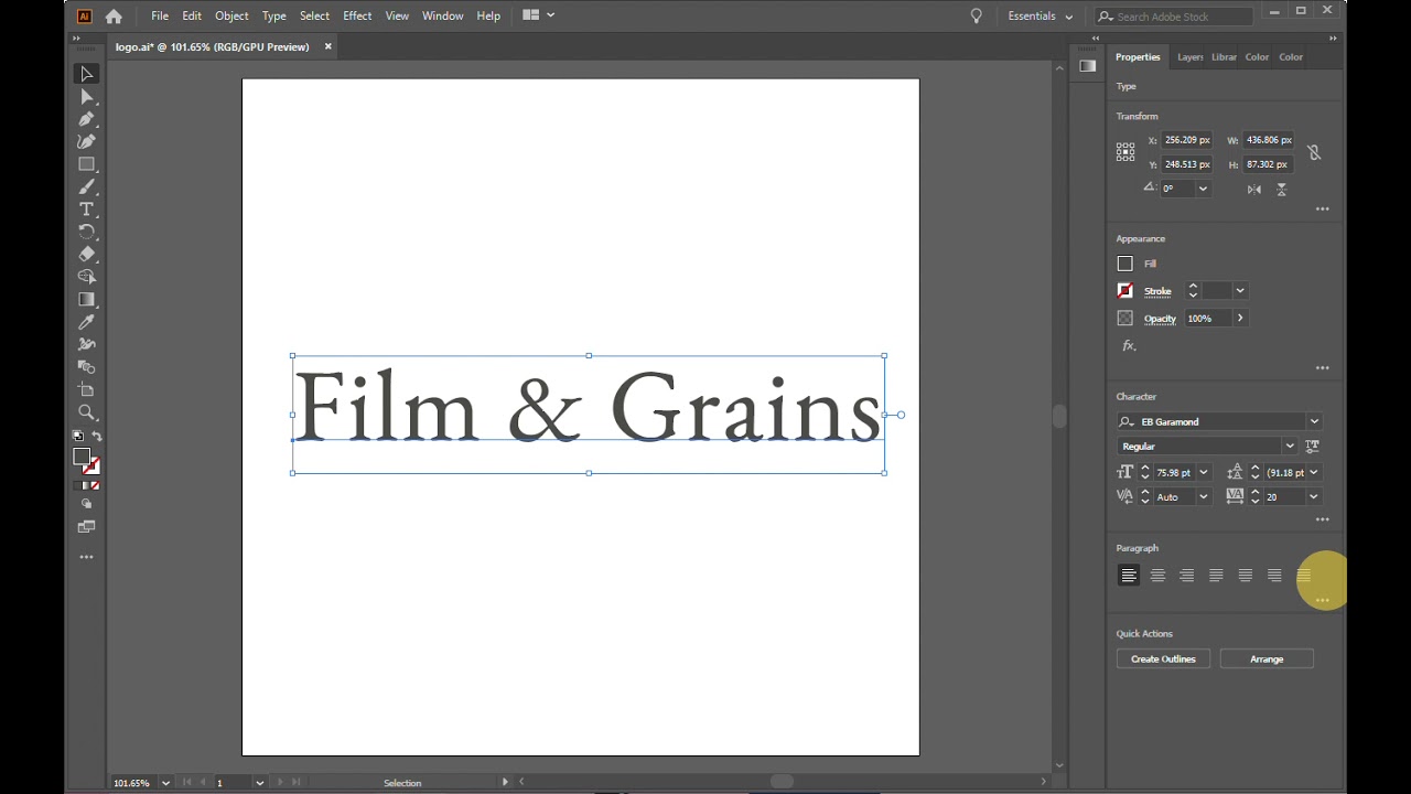 How to Create a Wordmark Logo with Adobe Illustrator | The Side Blogger