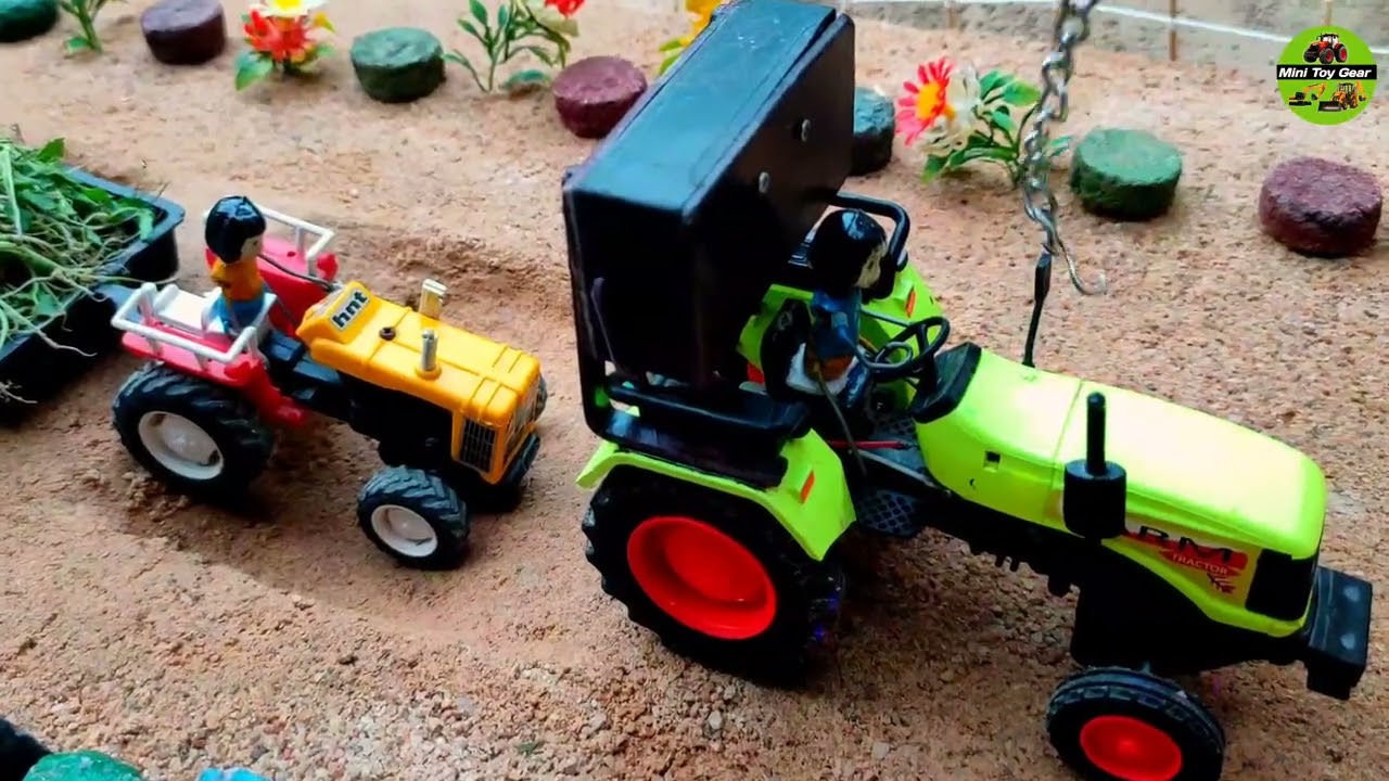 Mini Tractor Rescue Mission 🚜 | Gaddhe Mein Fasa Tractor Nikala Aur Khet Mein Beej Boya!