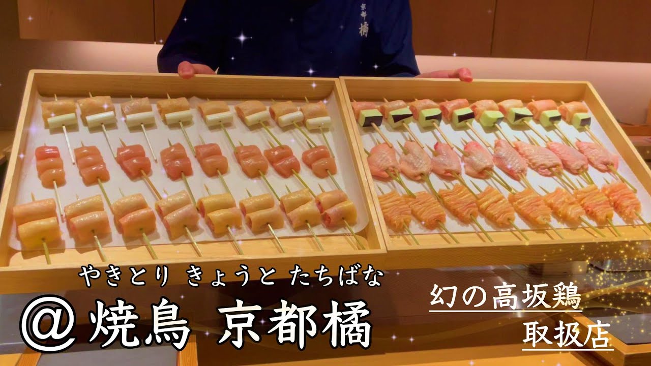 【Let's eat out】京都で最高に美味い焼鳥屋さんをご紹介！【焼鳥 京都橘】で、幻の高坂鶏（たかさかどり）を堪能する。