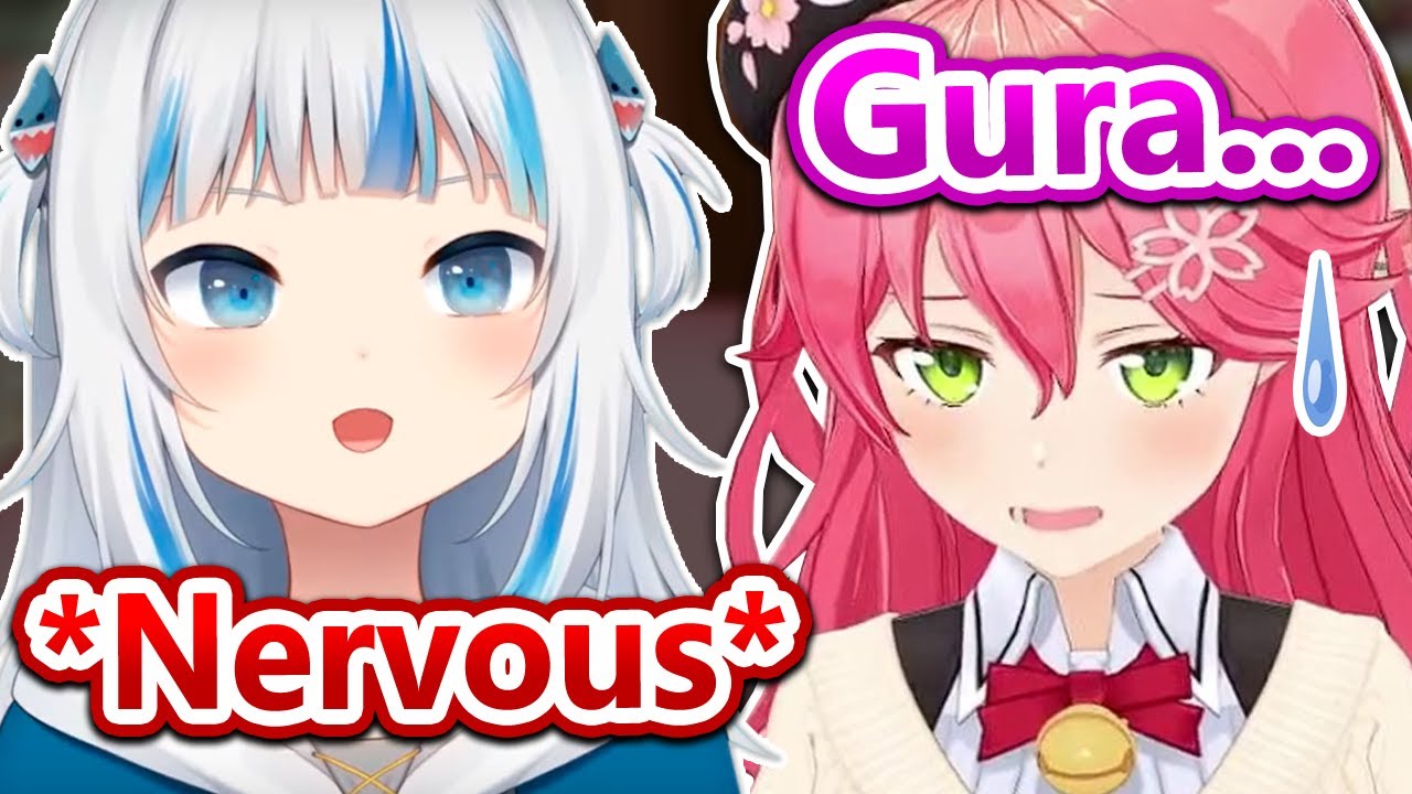 Miko Was So Nervous She Was Hiding Behind When Meeting Gura IRL...
