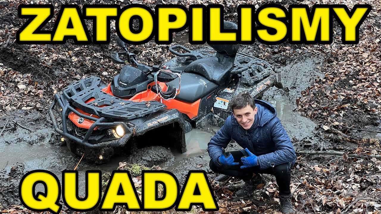 UTOPIONY CAN AM OUTLANDER 1000 - AKCJA Z WYCIĄGARKA