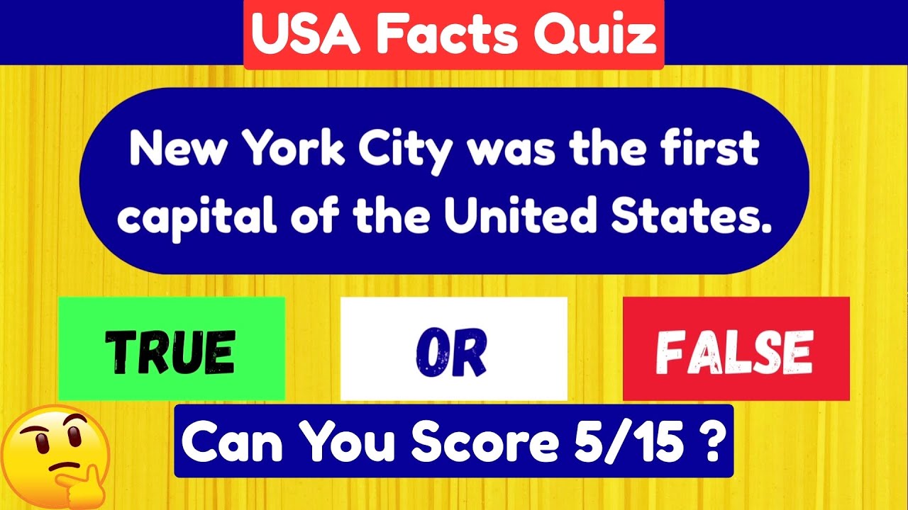 USA Facts Quiz 🔥15 True or False Questions That Trick Everyone #facts