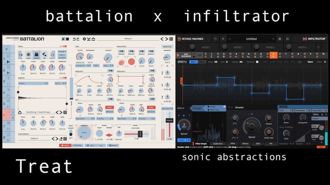 Treat x Unfiltered Audio Battalion x Devious Machines Infiltrator - sonic abstractions