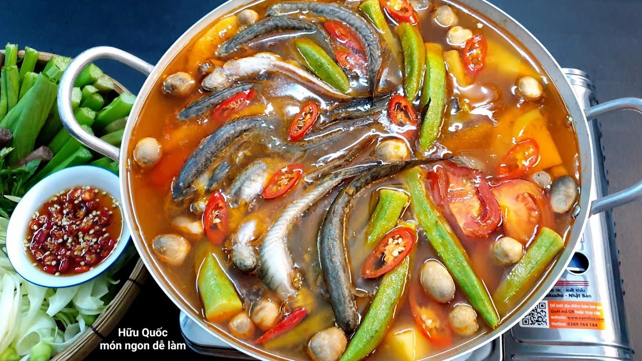 CÁCH NẤU LẨU CÁ KÈO thơm ngon chua mặn ngọt cay cay 
