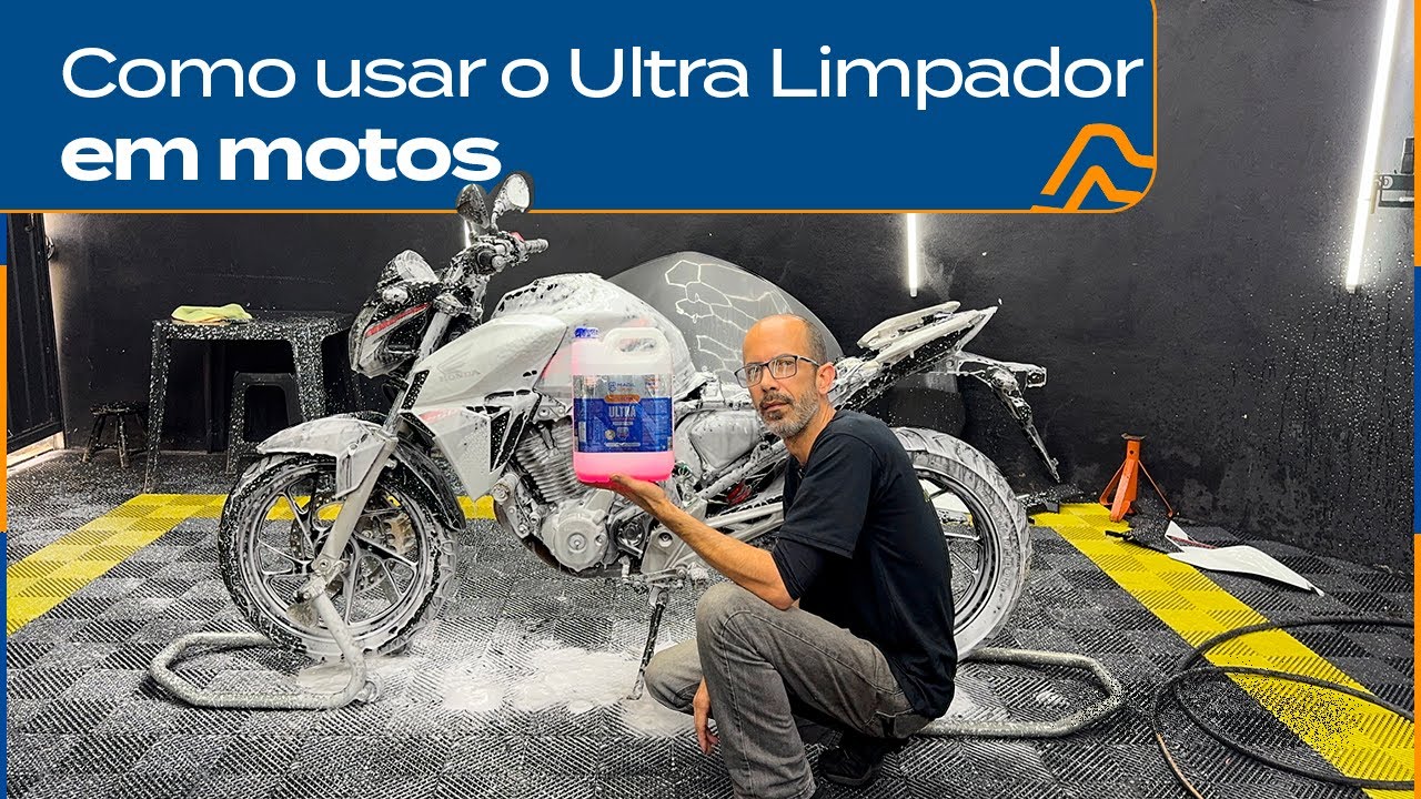 Como usar ultra limpador em motos