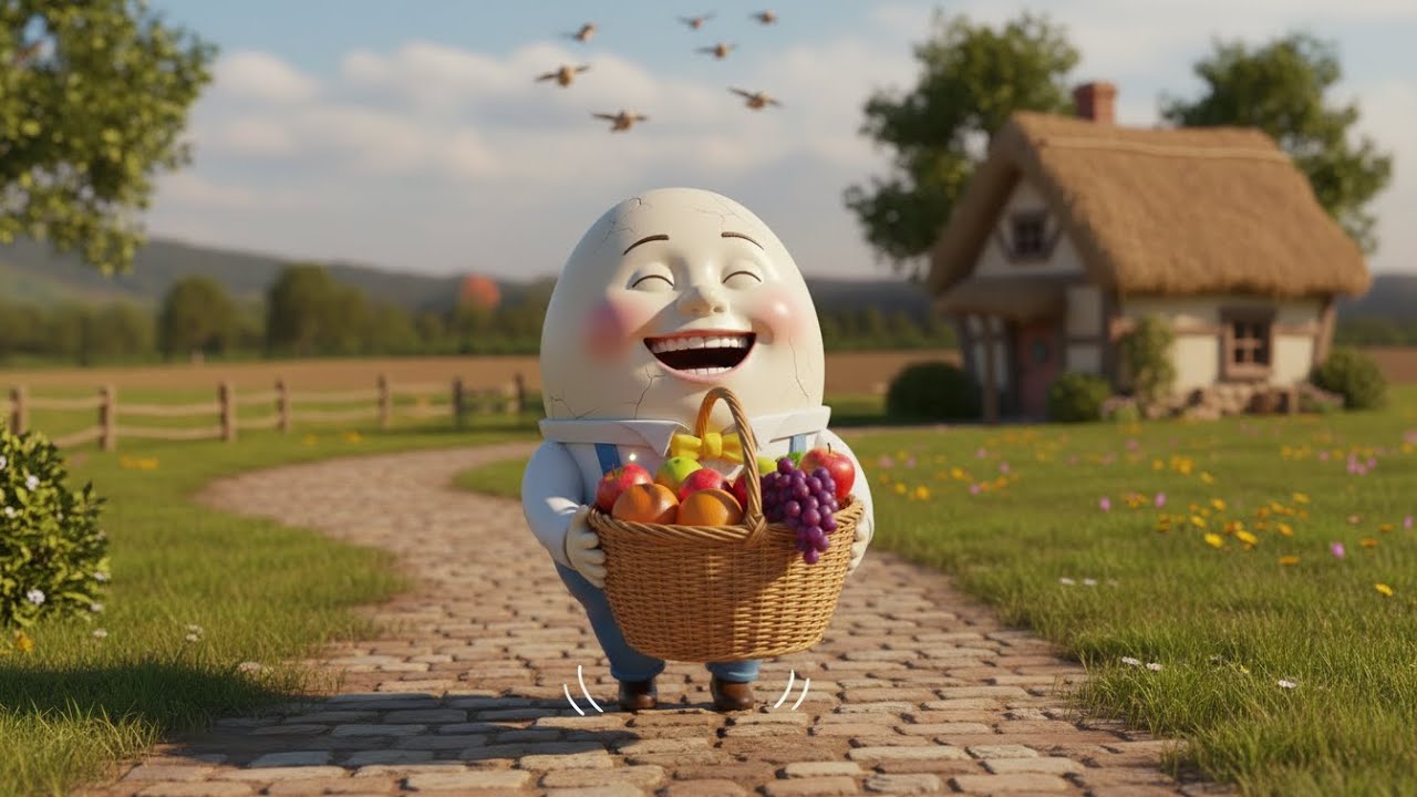 Humpty Dumpty’s Market Day 🛒🎶 | Nursery Rhymes & Kids Songs | Preschool Learning | 3D Animation