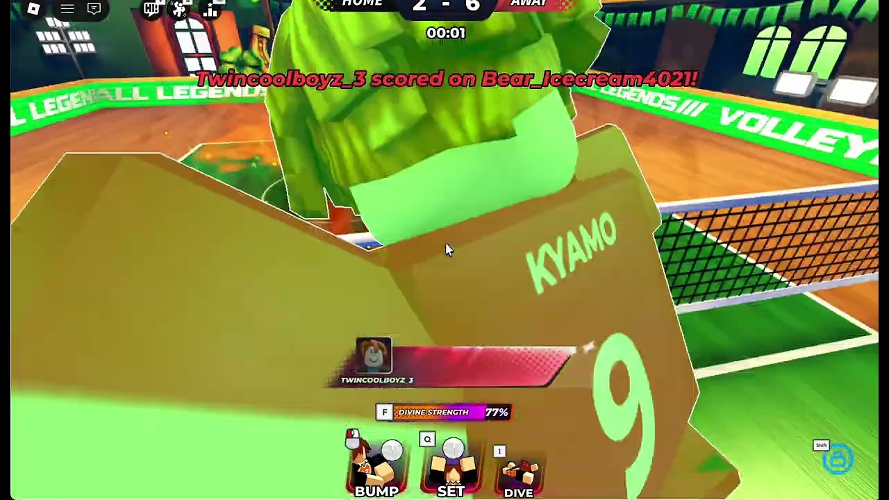 Volleyball 2v2 ranked play
