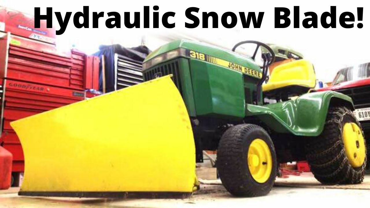 How to install a JD 318 Snow Blade
