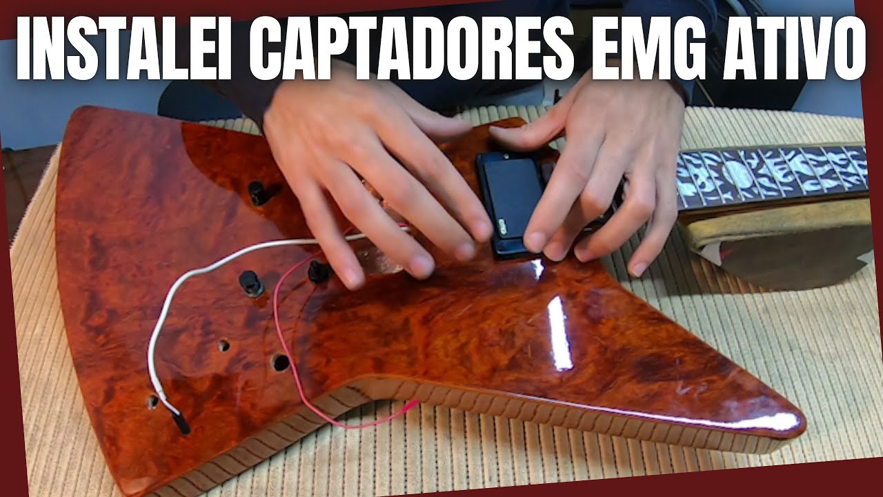 Captadores EMG 81 85 Fiz instalação em uma guitarra do Aliexpress | EMG FALSOS VS ORIGINAIS