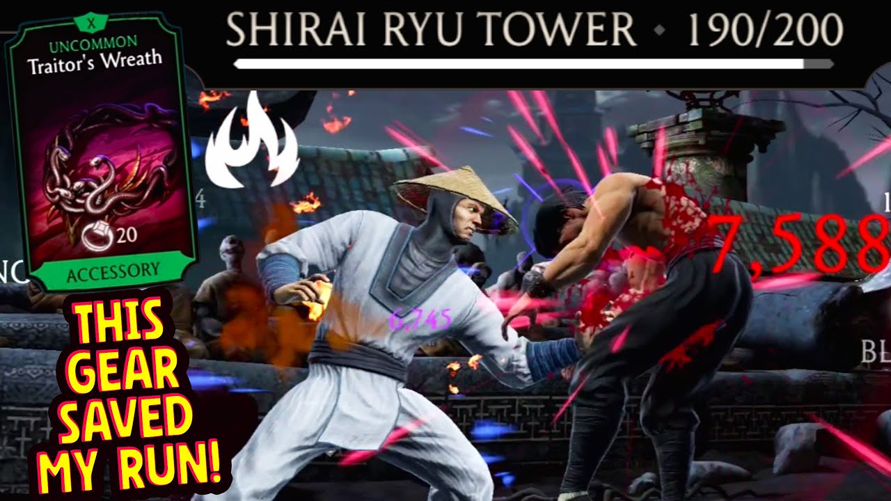 MK Mobile. This Uncommon Gear Saved My Fatal Tower Run. Fatal Shirai Ryu Tower Battle 190 Tested Me.
