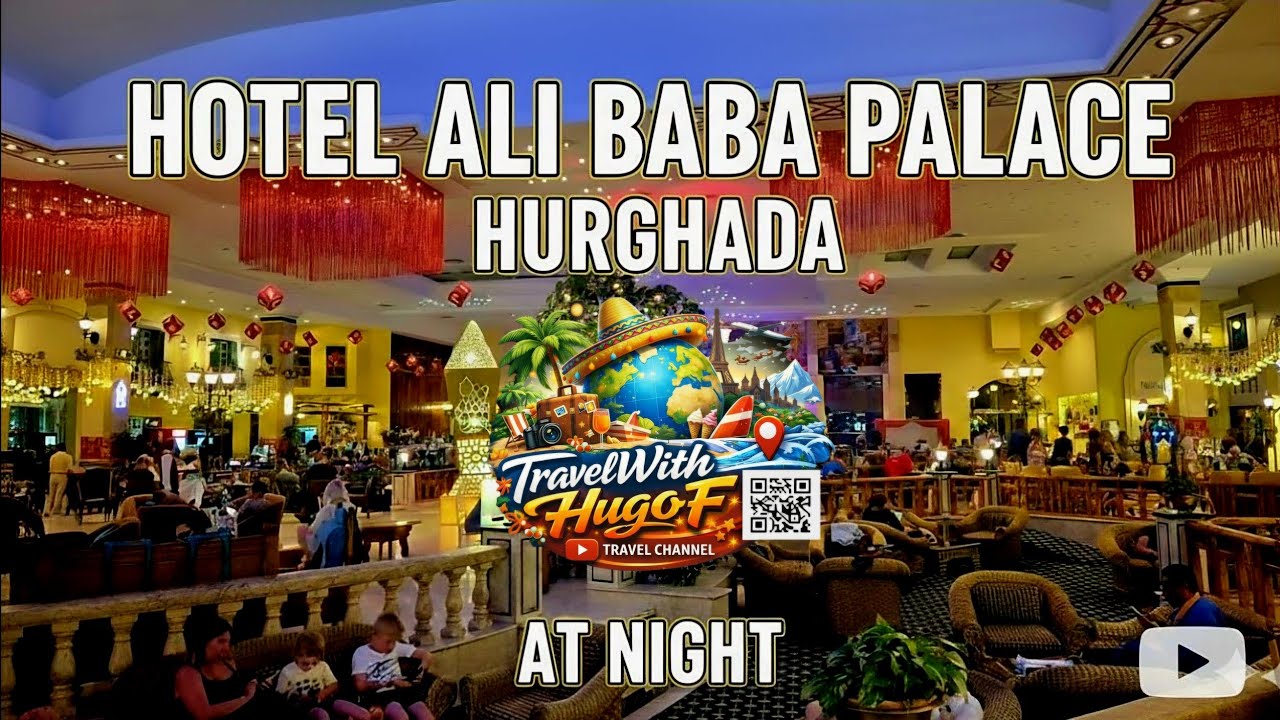 🇪🇬 Hotel Ali Baba Palace Hurghada at night@TravelwithHugoF  #hotel #alibaba #hurghada