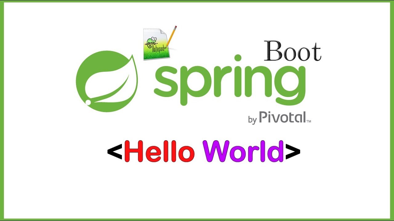 Spring Boot Hello Word in Notepad and maven command without using IDE