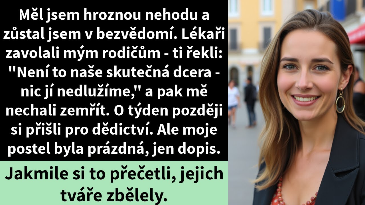 Měl jsem hroznou nehodu a zůstal jsem v bezvědomí. Lékaři zavolali mým rodičům - ti řekli: