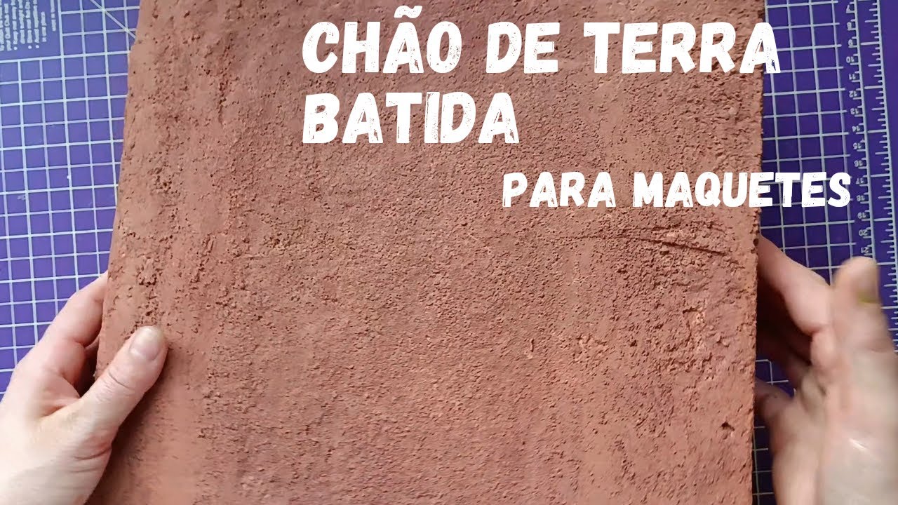como fazer chão te terra batida para maquetes, dioramas e mini mundos