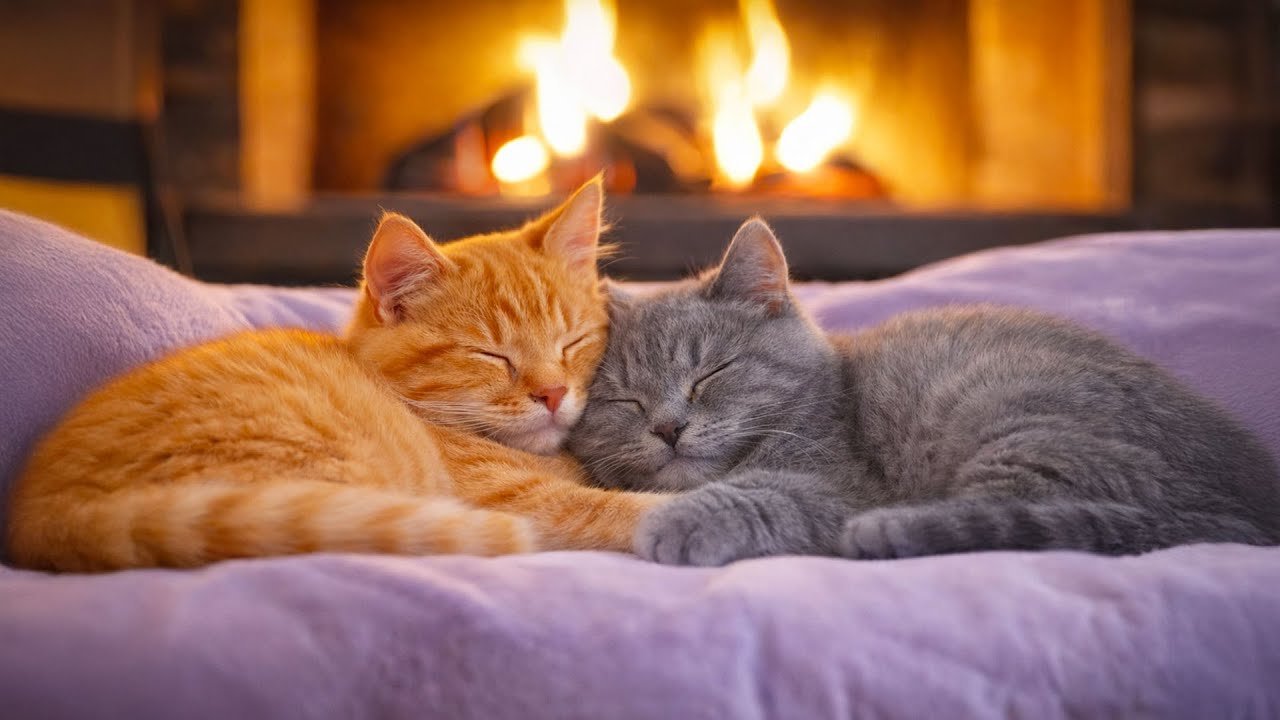 Calming Cat Sleep Music 😺 Soft Tunes and Soothing Ambient Help Cats Deep Sleep & Healing Insomnia
