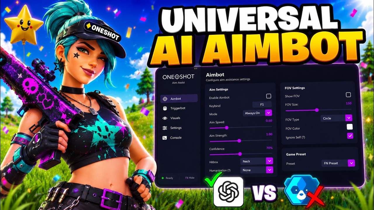 I Tested The NEW BEST Universal AI Aimbot For 24 Hours in 2026.. I Can't Get Banned! ft. OneShot AI🏆