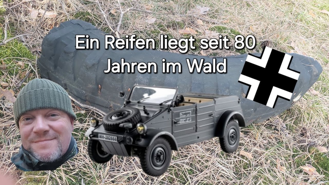 Der alte Reifenrest in den Wäldern um Halbe ... 