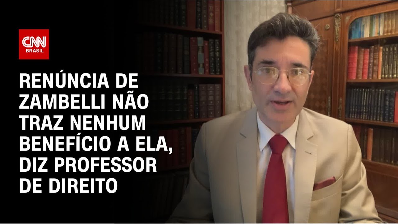 Especialista: Renúncia de Zambelli não traz nenhum benefício a ela | AGORA CNN