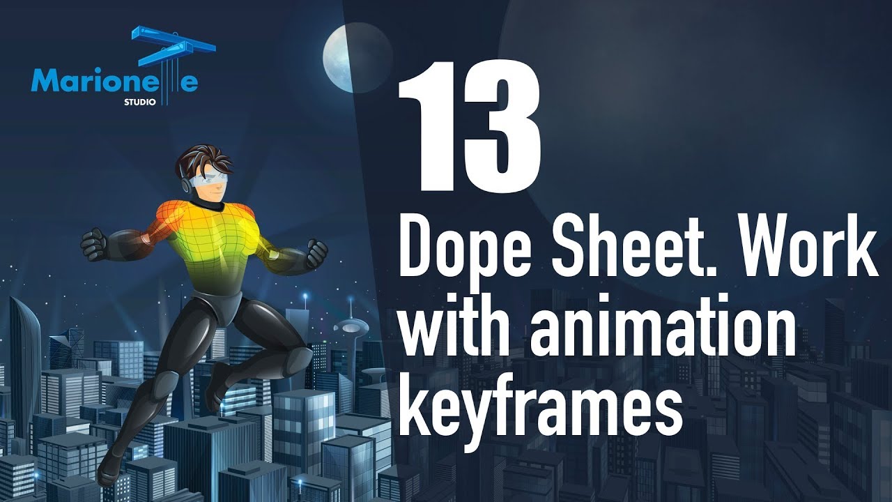 MarionetteStudio Tutorial 13 | Dope Sheet. Work with animation keyframes