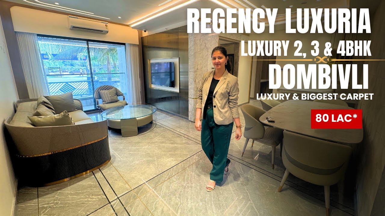 Regency Luxuria 2 & 3 BHK at Dombivli | Biggest Flat Size | Review, Price & Location