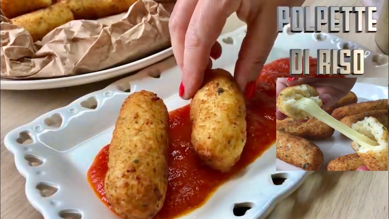 POLPETTE DI RISO CALABRESI ricetta facile CALABRIAN RICE MEATBALLS - Tutti a Tavola