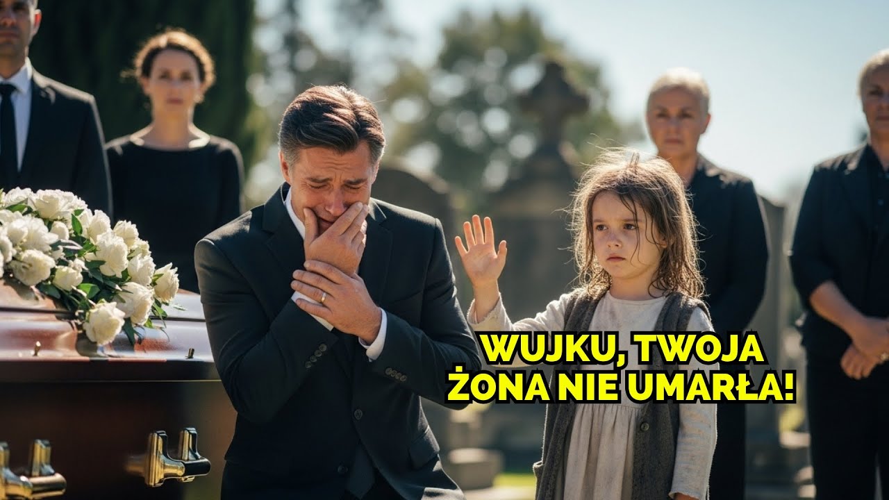 Biedna dziewczynka szokuje milionera we łzach na pogrzebie: „Wujku, twoja żona nie umarła!”