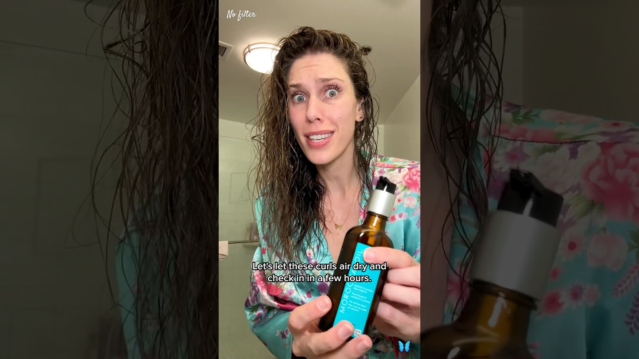 Testing The VIRAL MoroccanOil On My Curly Hair: Hair Treatment: #haircare #moroccanoil #hairproduct