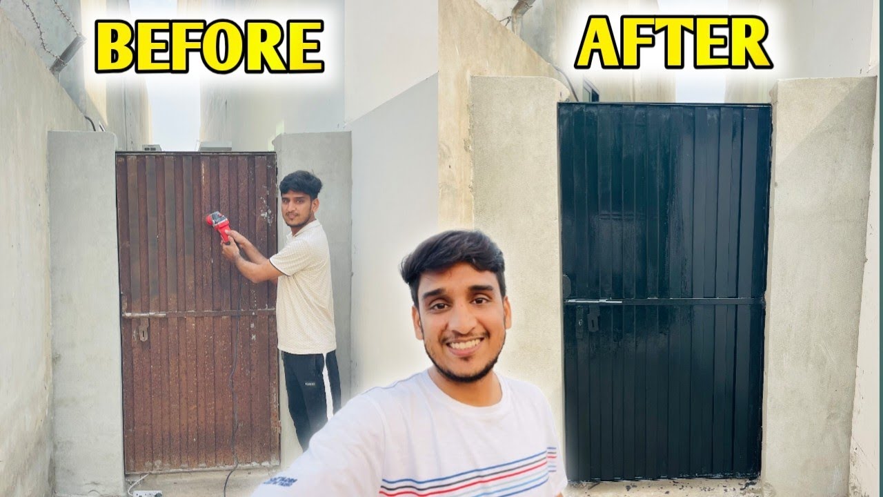 Gali Waly Door Ki Before And After Look😍💯Khud He Paint Kr Deya😲👌Mashallah❤️