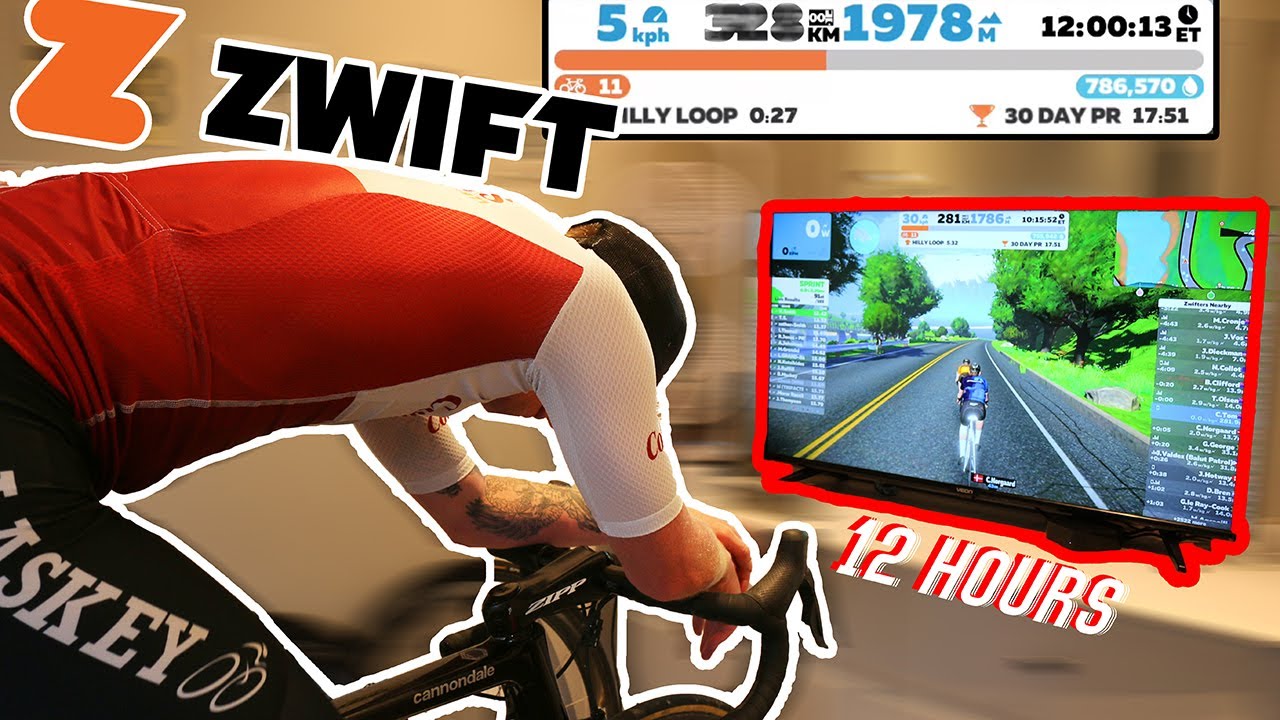 Attempting to ride on Zwift for 12 Hours straight!!