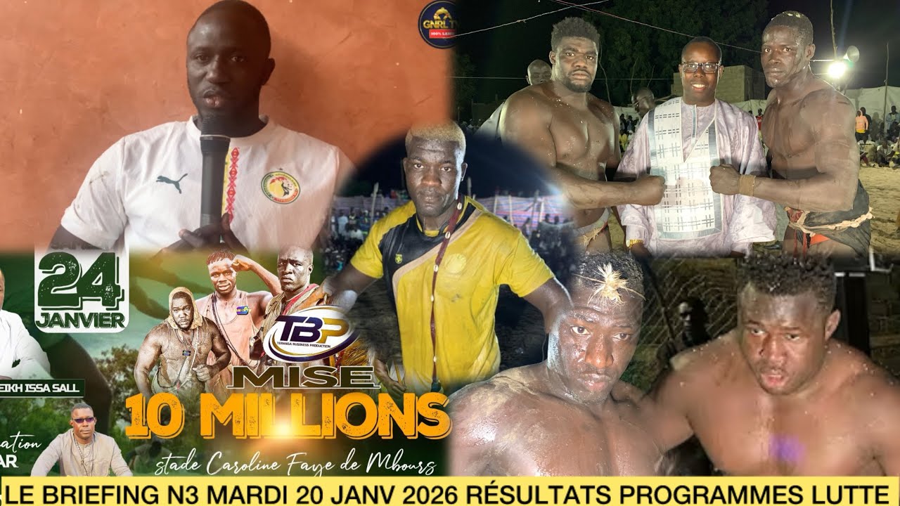 LE DÉBRIEF MARDI 20 JANVIER N3 SAISON 2025/2026 RÉSULTATS PROGRAMMES LUTTE PAUL MENTE SOSSOKH BROSSE