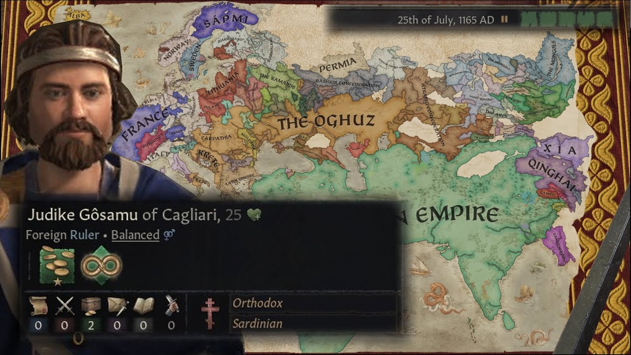 CK3 Timelapse but its with an immortal 0 stat man