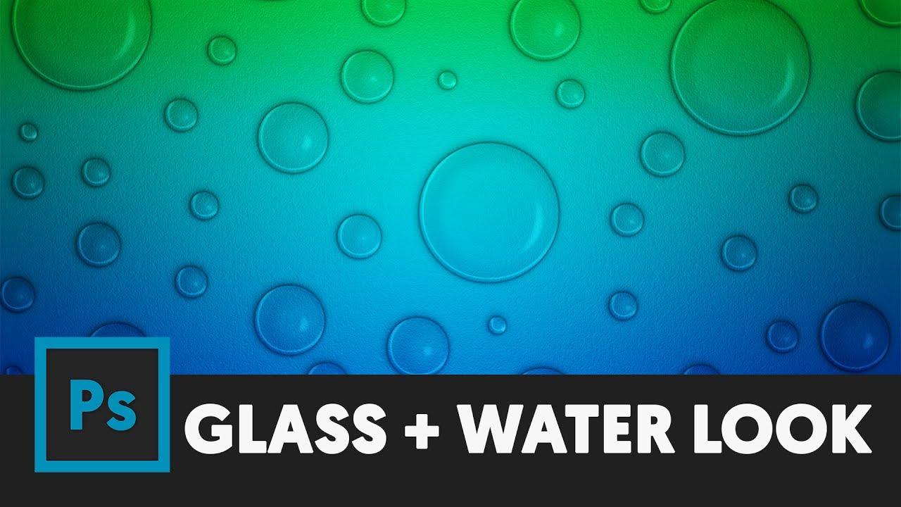 How to Water Drops / Glass Effect in Photoshop - T066