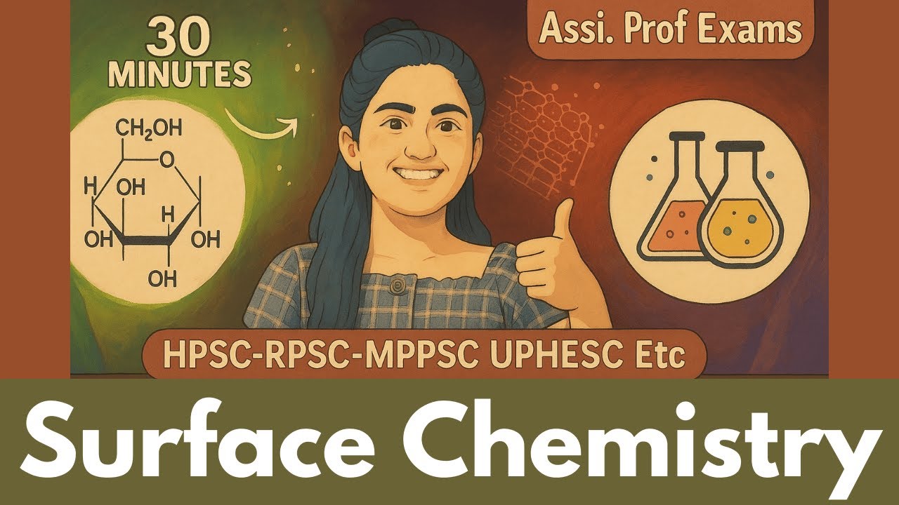 Surface Chemistry || Assistant professor Chemistry PYQs || HPSC,MPPSC,RPSC,UPHESC Etc