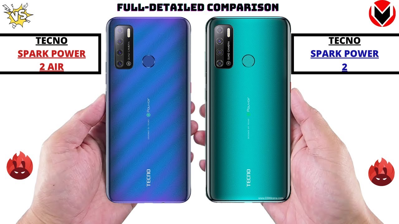 Tecno Spark Power 2 Air Vs Tecno Spark Power 2 _ Full Detailed Comparison _Which is best?