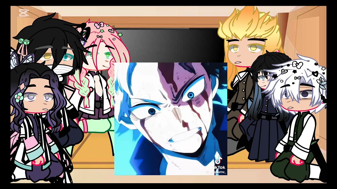 los pilares del costigo de tomioka  reaccionan a tomioka es shoto todoroki/es para una sup