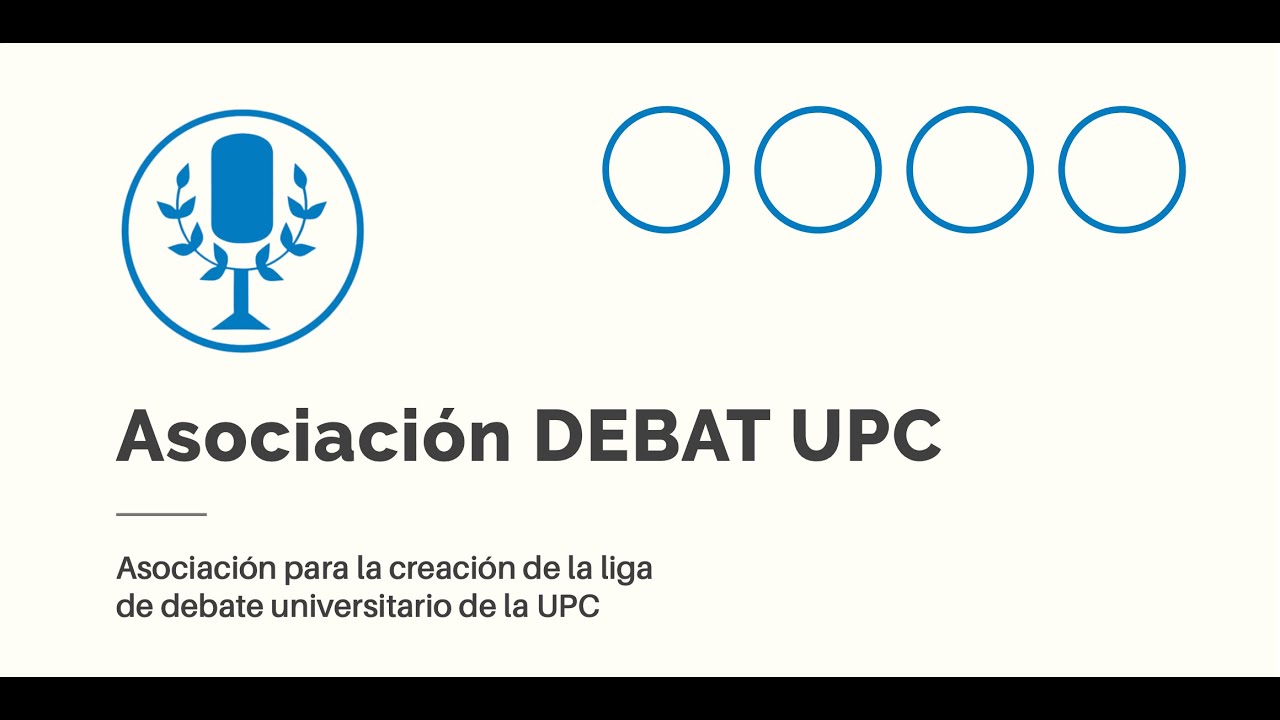 EN DIRECTO: JORNADA INAUGURAL - ASOCIACIÓN DEBAT UPC - FITEL TELEVISIÓN.