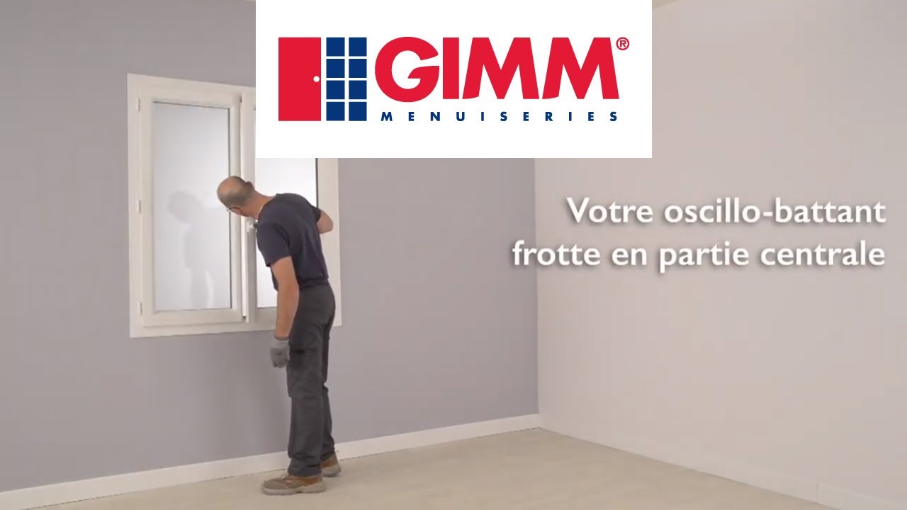 L'oscillo-battant PVC 2 vantaux frotte au centre - GIMM Menuiseries