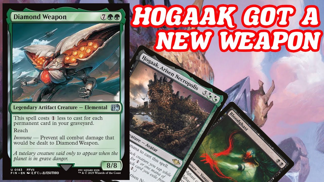 HOGAAK GOT A NEW WEAPON! Legacy BUG Hogaak Graveyard Synergy Deck With Diamond Weapon MTG