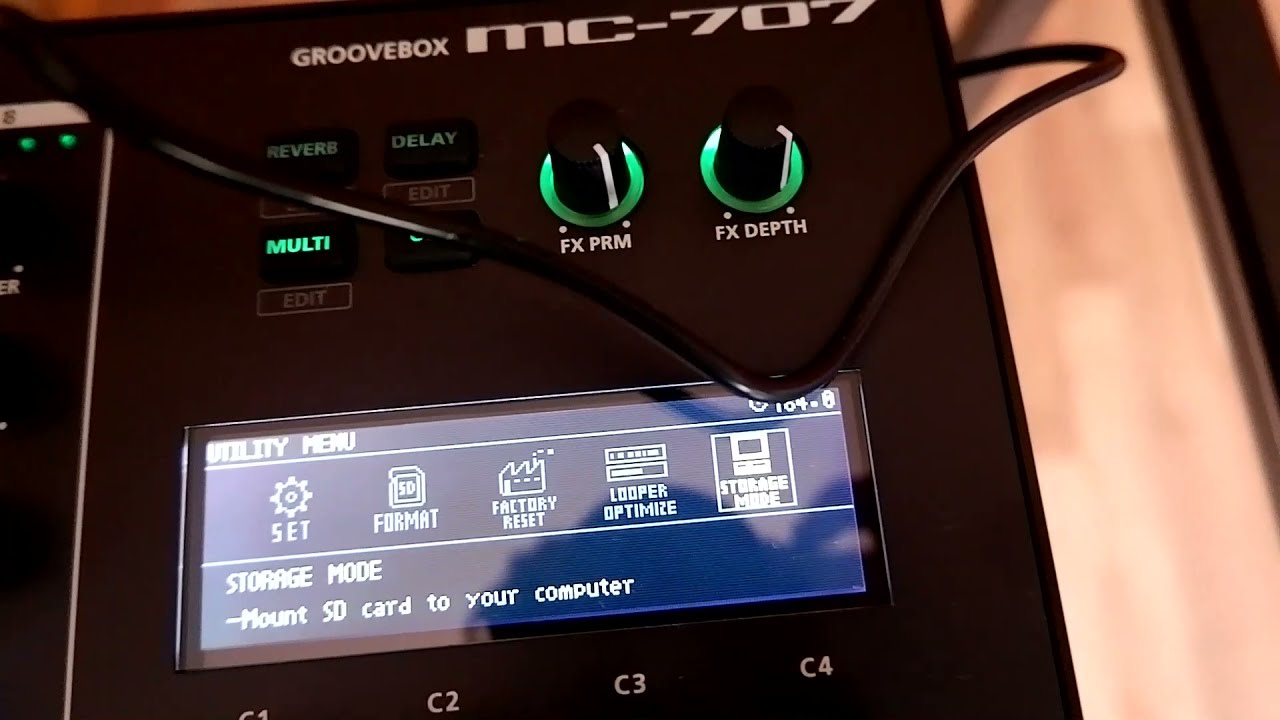 Roland MC 707: как обновить прошивку