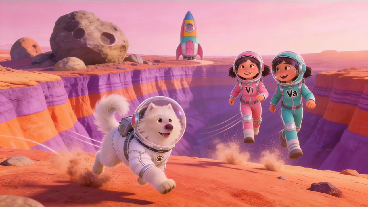 Twins, a Puppy, and a Trip to Mars! #sciencesongs #spaceforkids #kidsyoutube  #vivaverse #redplanet