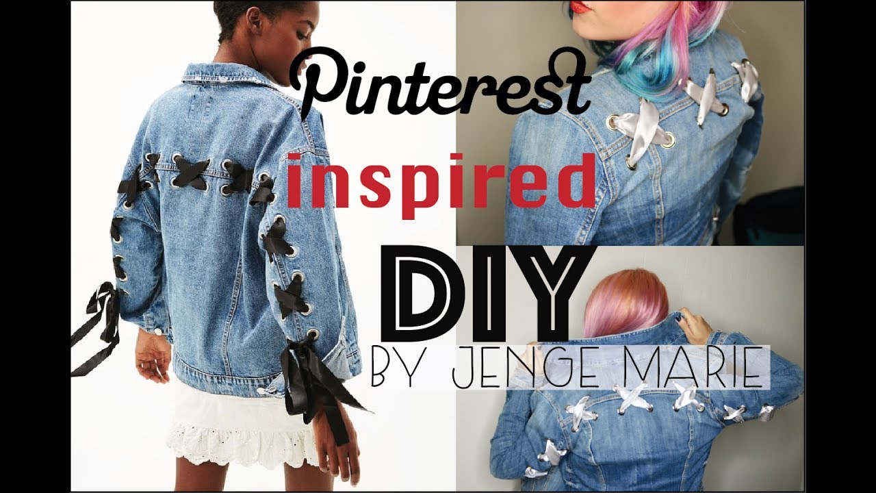Pinterest Inspired, Denim Jacket DIY BY Jenge Marie
