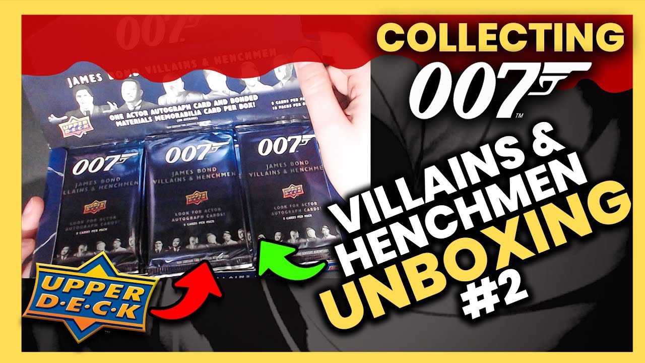 UNBOXING an Upper Deck James Bond VILLAINS AND HENCHMEN Hobby Box | INCLUDES 2x AUTOGRAPH AND RELIC