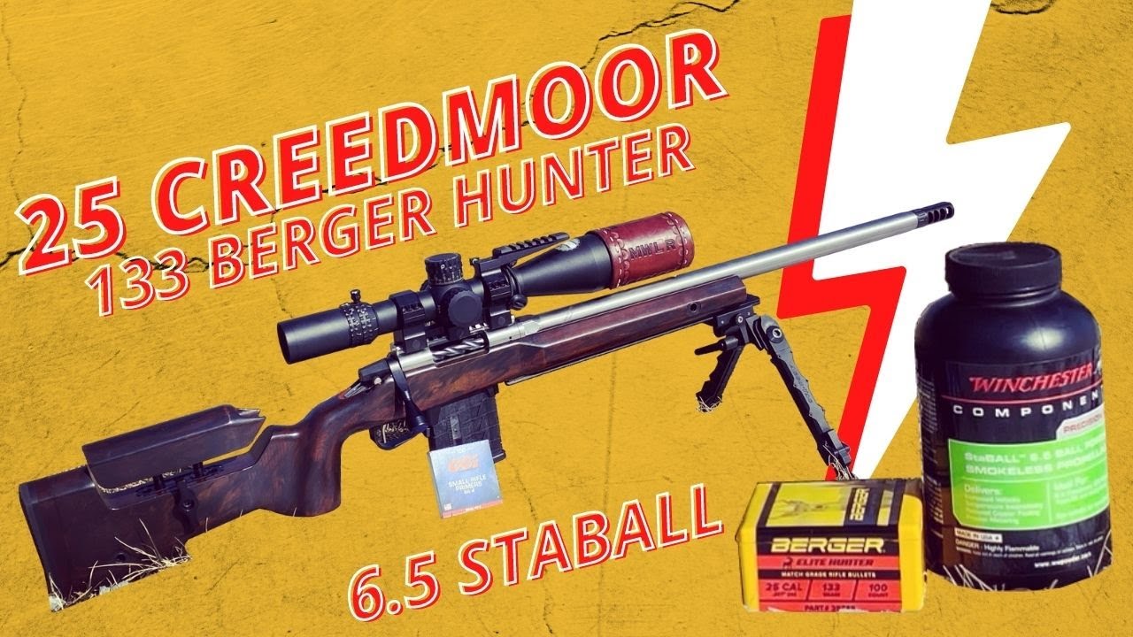 25 Creedmoor 133 berger 6.5 staball