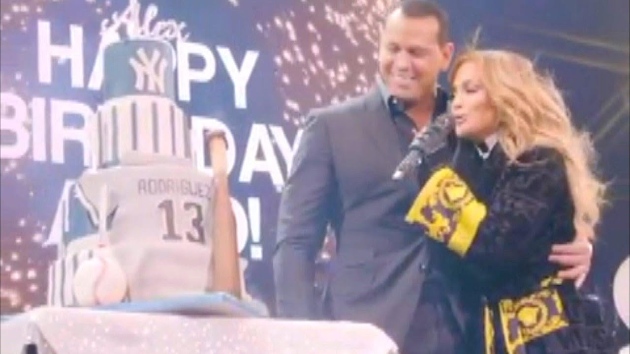 Watch Jennifer Lopez SURPRISE Alex Rodriguez With Cake... TWICE!