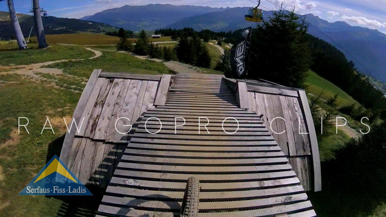 RAW gopro clips - Bikepark Serfaus Fiss Ladis 2016 | eurobiketrip day1 part1 -subtitled-