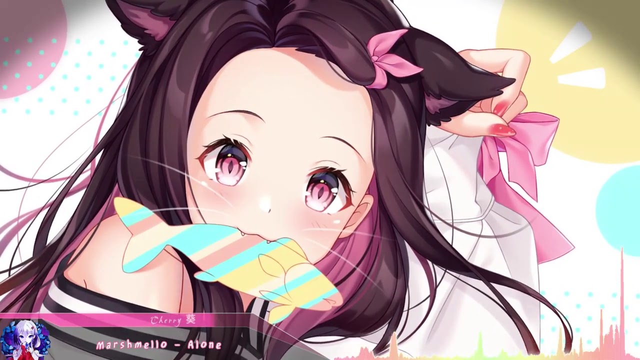 Nightcore - Alone (Marshmello) - (Lyrics)