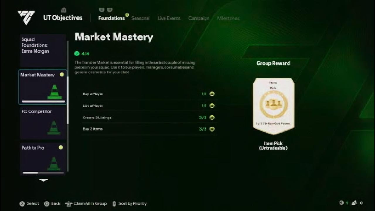 Claiming the Market Mastery Objective in FC 26